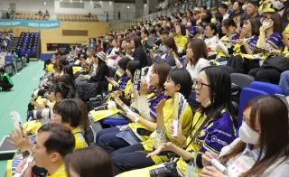 白熱ラリーにファン歓声、悔し涙 Vリーグのイエロースターズ準優勝
