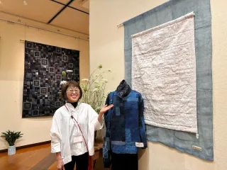 パッチワーク教室、多彩に50点 北広島で作品展