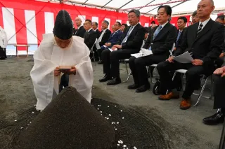 三笠市が新病院の起工式 2028年10月開院予定 12診療科を維持し65床