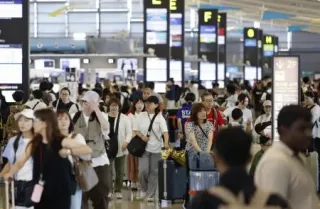関空の中国への出国、69%減少 お盆、前年首位から3位に転落