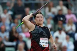 女子やり投げで北口が優勝　陸上ダイヤモンドリーグ