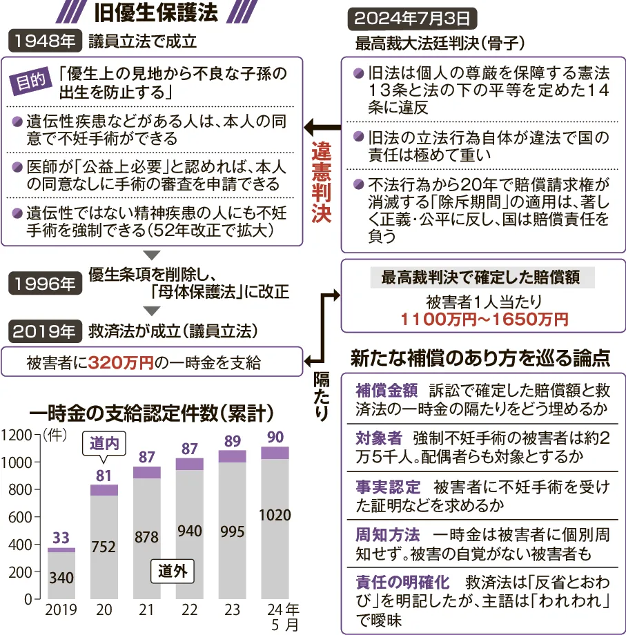 旧優生保護法 全面救済なお不透明 補償財源膨大、対象制限の恐れ