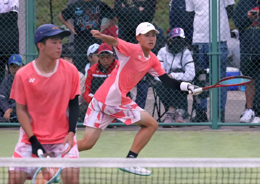 ソフトテニス男子は佐々木蓮、八重柊一朗組が初V　全道中学大会