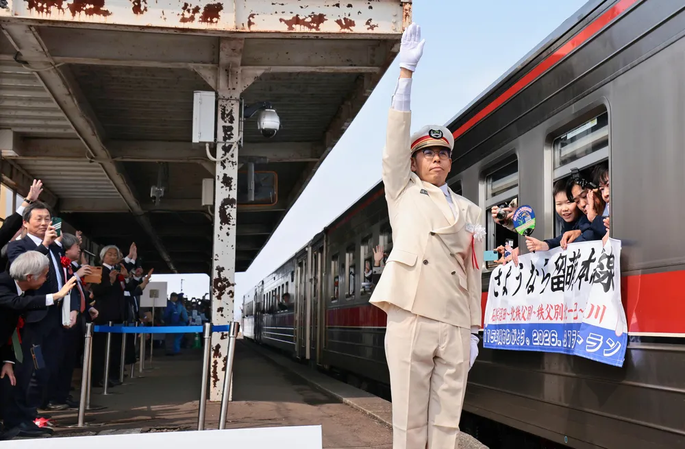 SLすずらん　サボ 行き先案内板　深川 明日萌 増毛　留萌線　JR北海道 SLすずらん サボ 行き先案内板 深川 明日萌 増毛 留萌線 JR北海道 SL