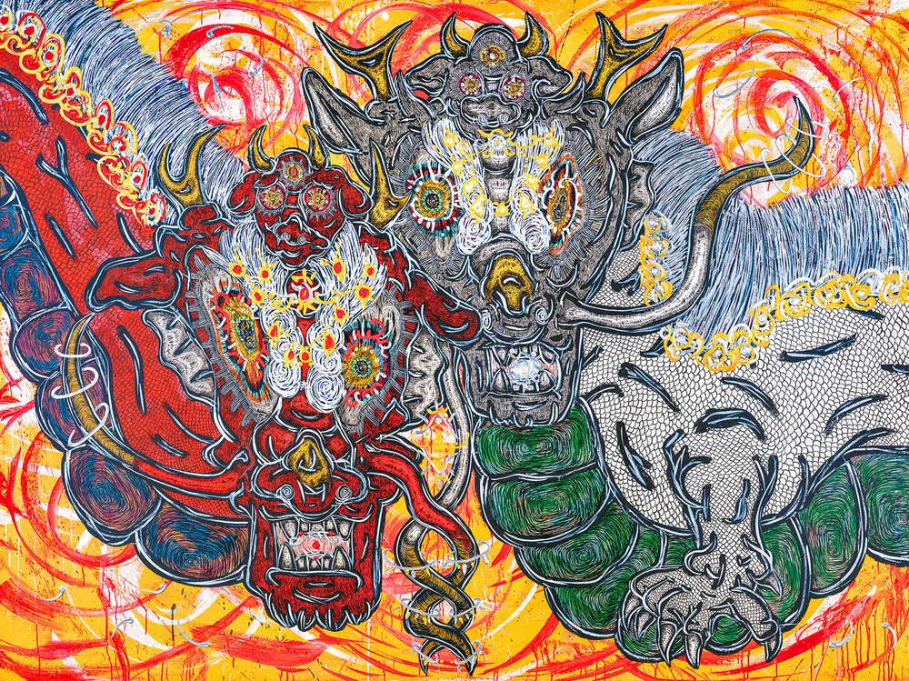 小松美羽展 学芸員の推しはコレ！＞（中）人知及ばぬ 自然のまなざし