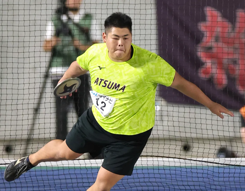 大垣が男子円盤投げで優勝　全国高校総体　男子800メートル曽田は3位