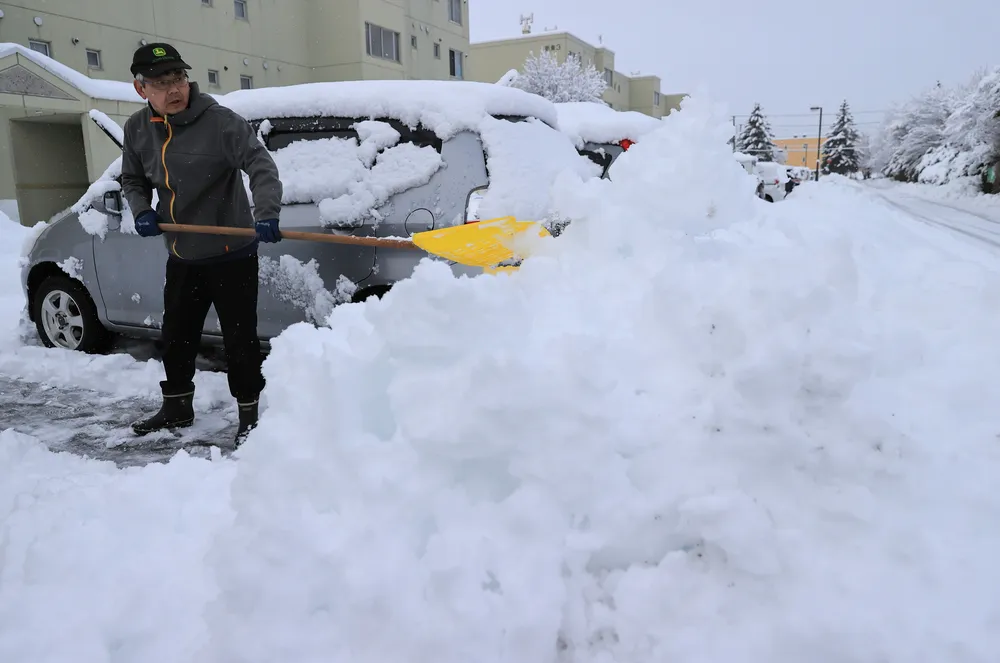 十勝大雪 大樹で63センチ JR23本運休 雪のピークは過ぎる なだれに注意