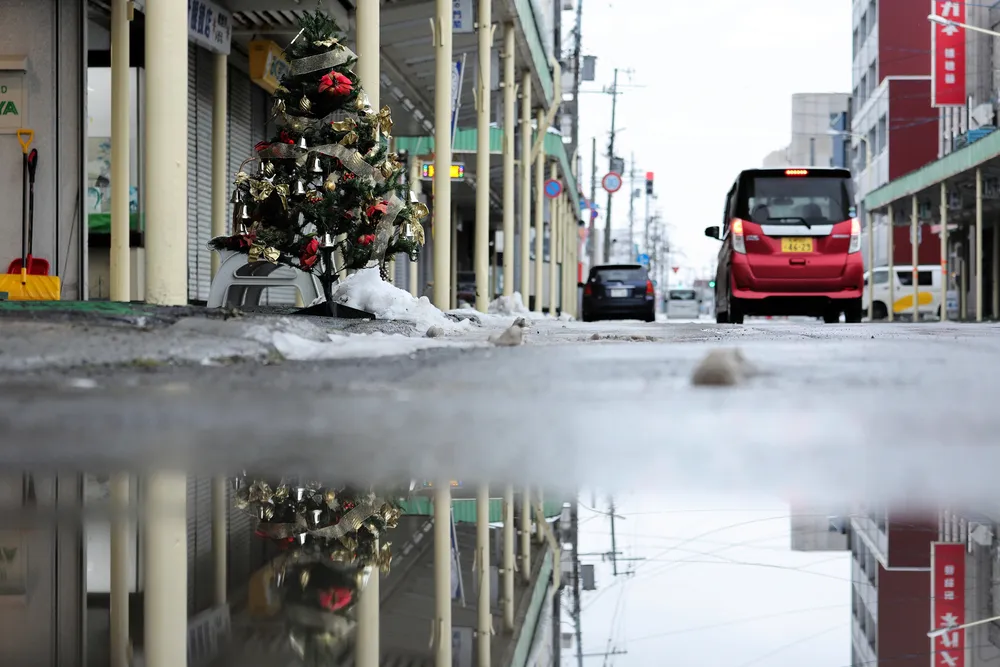 豪雪地帯の岩見沢、クリスマスイブなのに74年ぶり積雪ゼロ 2024年は84