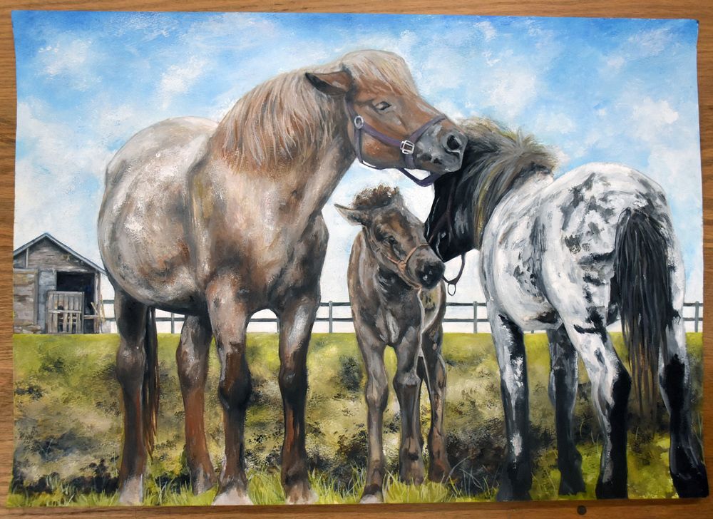 馬の絵画 - 絵画/タペストリ