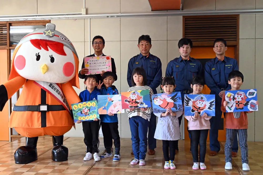 幼児に火遊びの危険、紙芝居で呼び掛け 釧路市消防本部 釧教大生