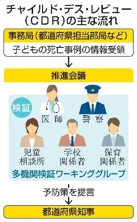 チャイルド・デス・レビュー（CDR）の主な流れ
