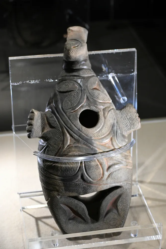 千歳市埋蔵文化財センターで実物展示中の「ビビちゃん」