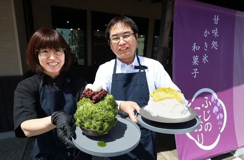 帯広にかき氷専門店「ふじのこおり」開店 十勝産小豆やトウモロコシ
