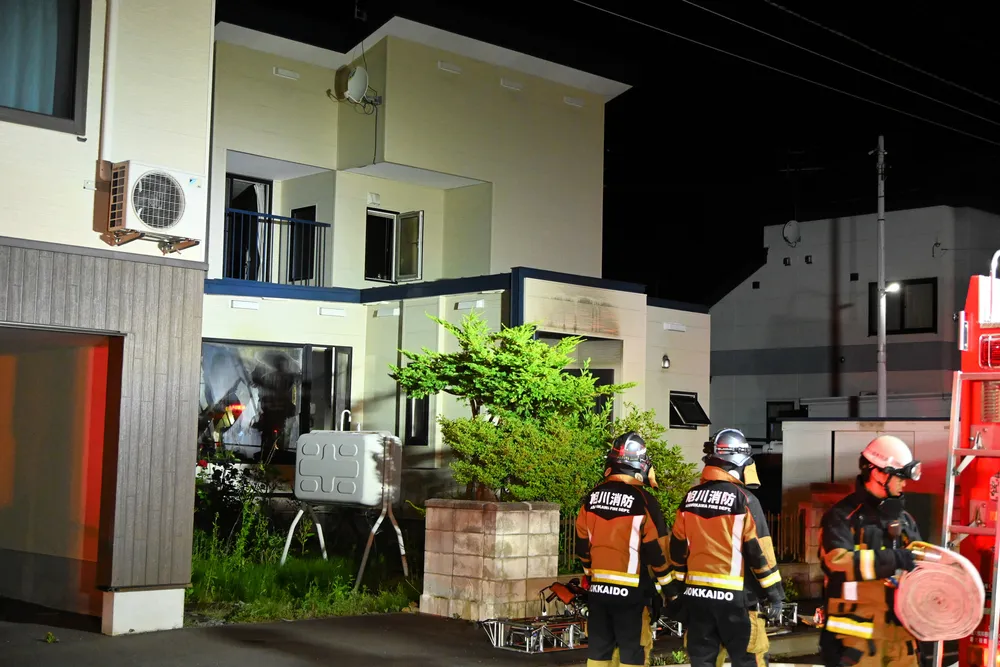 旭川で住宅火災　高齢男性1人が意識不明