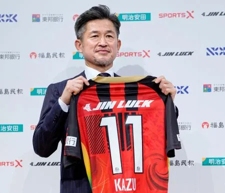 カズ「Jでプレーしたい」 58歳、J3福島加入：北海道新聞デジタル