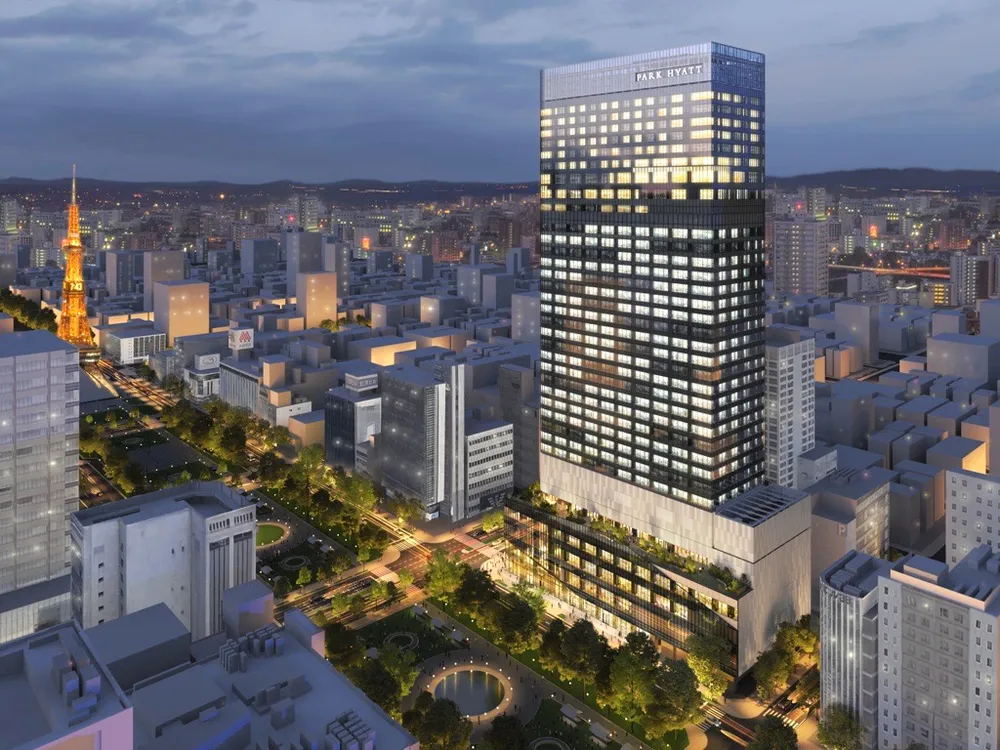パークハイアット札幌の完成予想図（平和不動産提供）