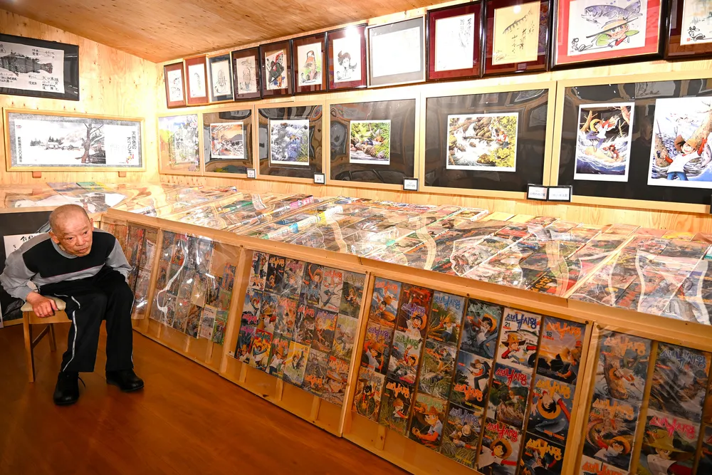 北広島 釣りキチ三平の資料館が15年目 矢口高雄さんの直筆サインなど千