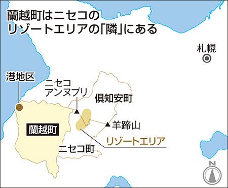 古地図 Part4 北海道 岩内・狩太(ニセコ・蘭越・虻田方面) 2枚組 吉田初三郎 鳥瞰図 ニセコ道立公園 狩太町/北海道 ニセコ町