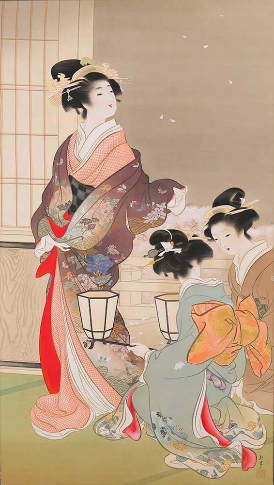 うつくしき日本画 道立函館美術館開館40周年記念展から＞ 上村松園≪夕