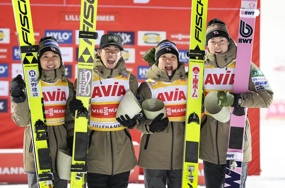 ジャンプ混合団体「金」射程 スノボ山田、工藤に勢い 五輪代表発表