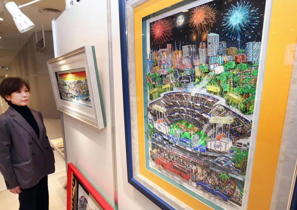 旭川や世界の都市 3Dアートに 市内でファジーノさん作品展：北海道新聞