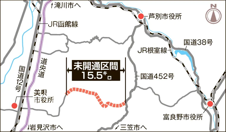道道美唄富良野線、8月26日開通へ 24年度は夏期のみ通行可