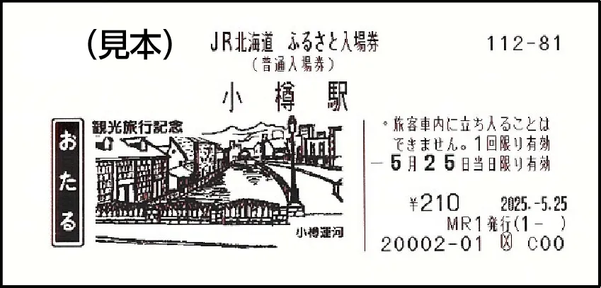 旭川駅と管理18駅入場券 硬券 JR北海道 20世紀から21世紀へ