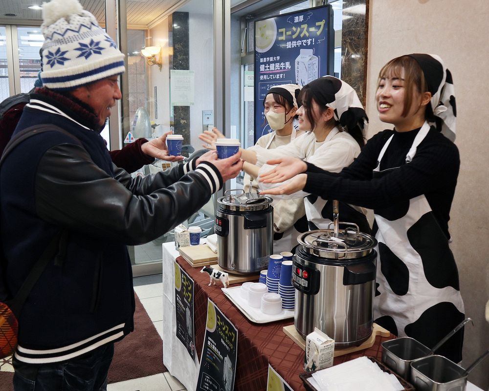 酪農大産の牛乳入りスープ提供 札幌市内のホテル 「体温まるもてなしを 