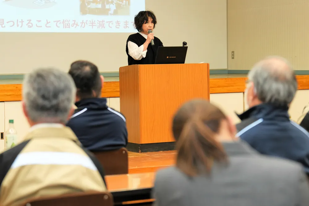 「がんと診断された時に相談できる場所がある」と話す柴田直美代表