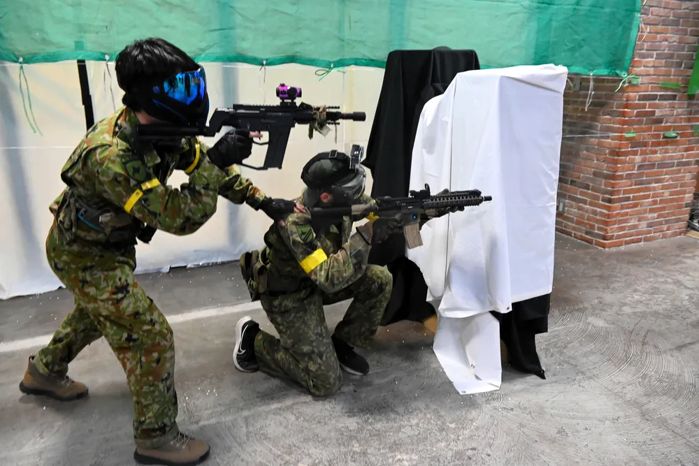 ウイングベイで冬のサバゲー、週末限定パーク開設