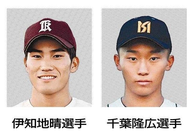 旭明成高・千葉隆広選手と旭志峯高・伊知地晴選手 旭川からプロ野球