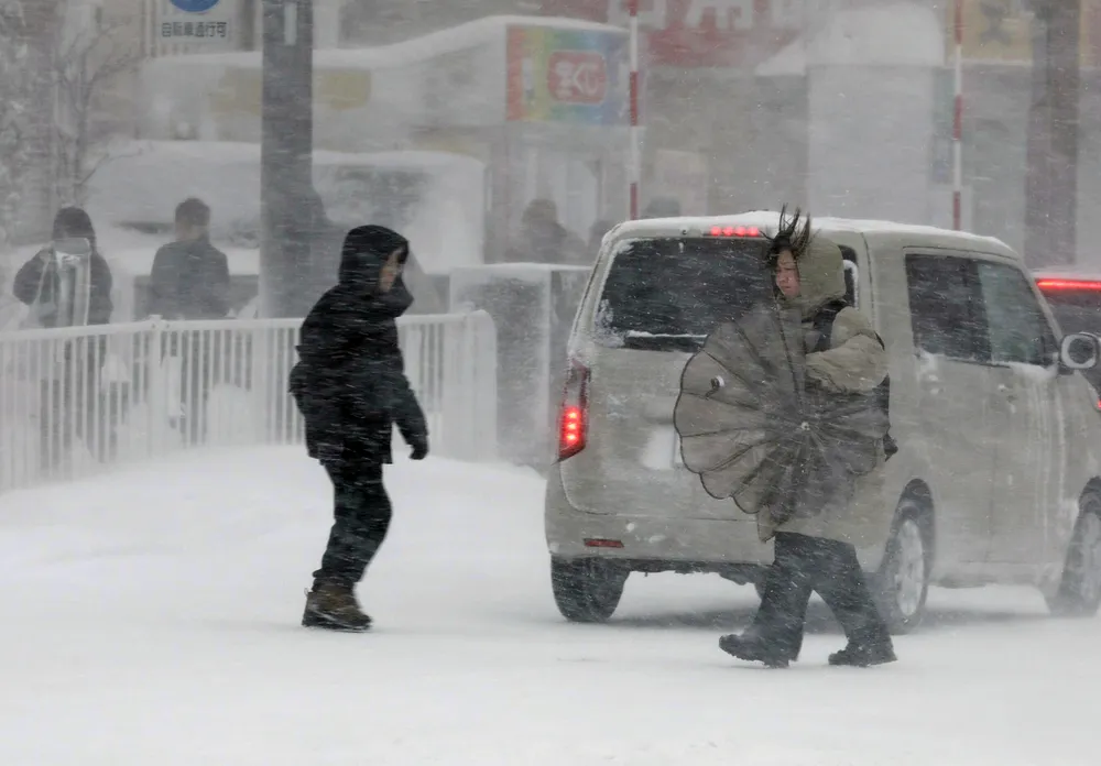 石狩管内暴風雪で生活混乱 新篠津の瞬間風速30.6メートル、2月最大