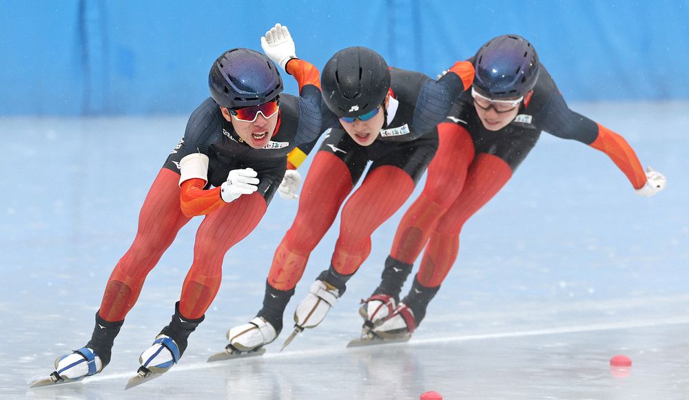 男子団体追い抜き白樺Ｖ 女子は帯三条２位 全国高校選手権