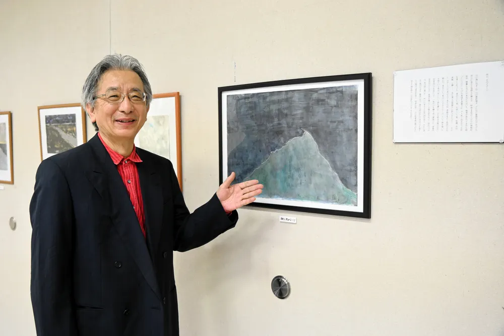 詩集から着想、絵画並ぶ 苫小牧の作家・森さん個展：北海道新聞デジタル