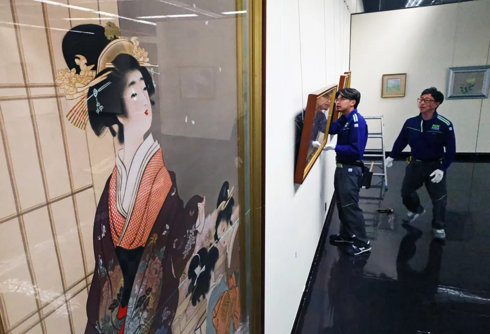 日本画の名品81点続々、準備進む　旭川美術館で4日から企画展
