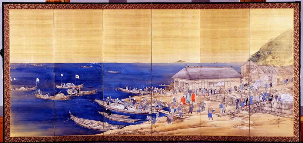 小平のニシン漁 屏風に栄華 小樽市文化財に追加 「重要な歴史資料」：北海道新聞デジタル