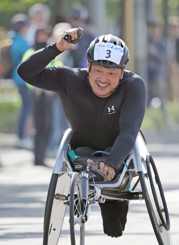 はまなす車椅子マラソン 男子は大橋が初優勝 女子は土田が7度目V