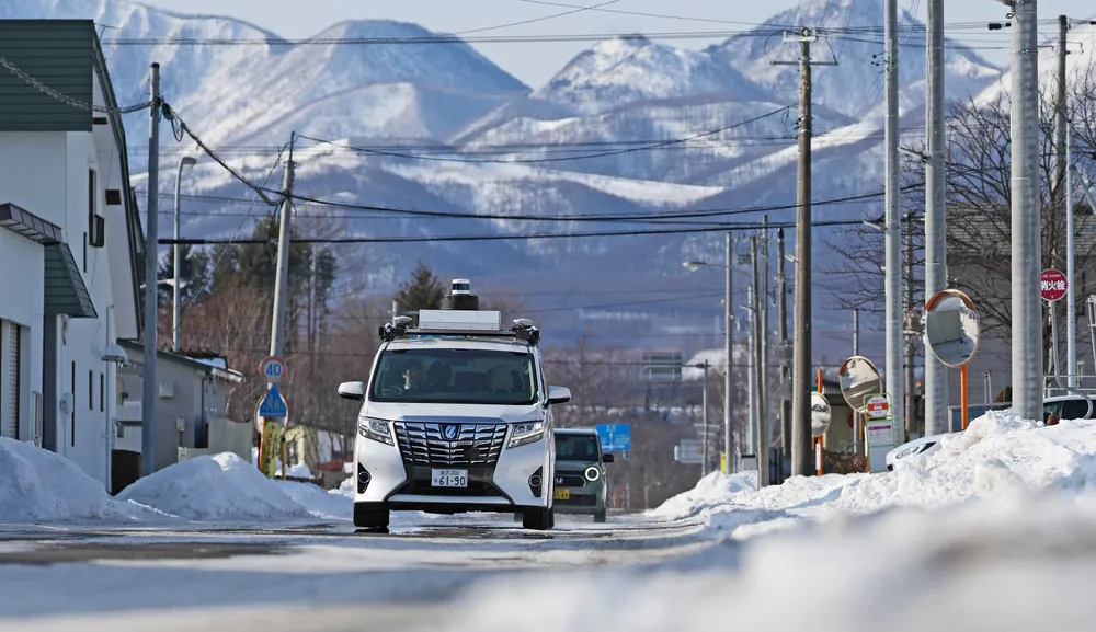 国内最速の自動運転タクシー 雪道で時速60キロを記録 上士幌：北海道 