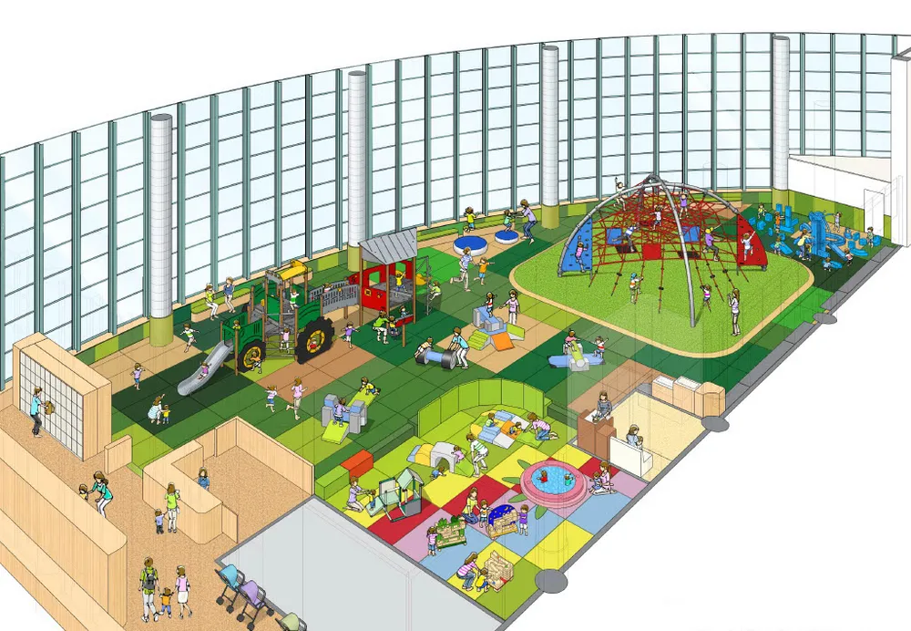 「すずらん　あそびっこふぁーむ」のイメージ図（オカモト提供）