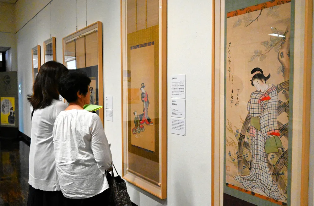 肉筆の浮世絵 繊細な美 道立函館美術館で企画展：北海道新聞デジタル