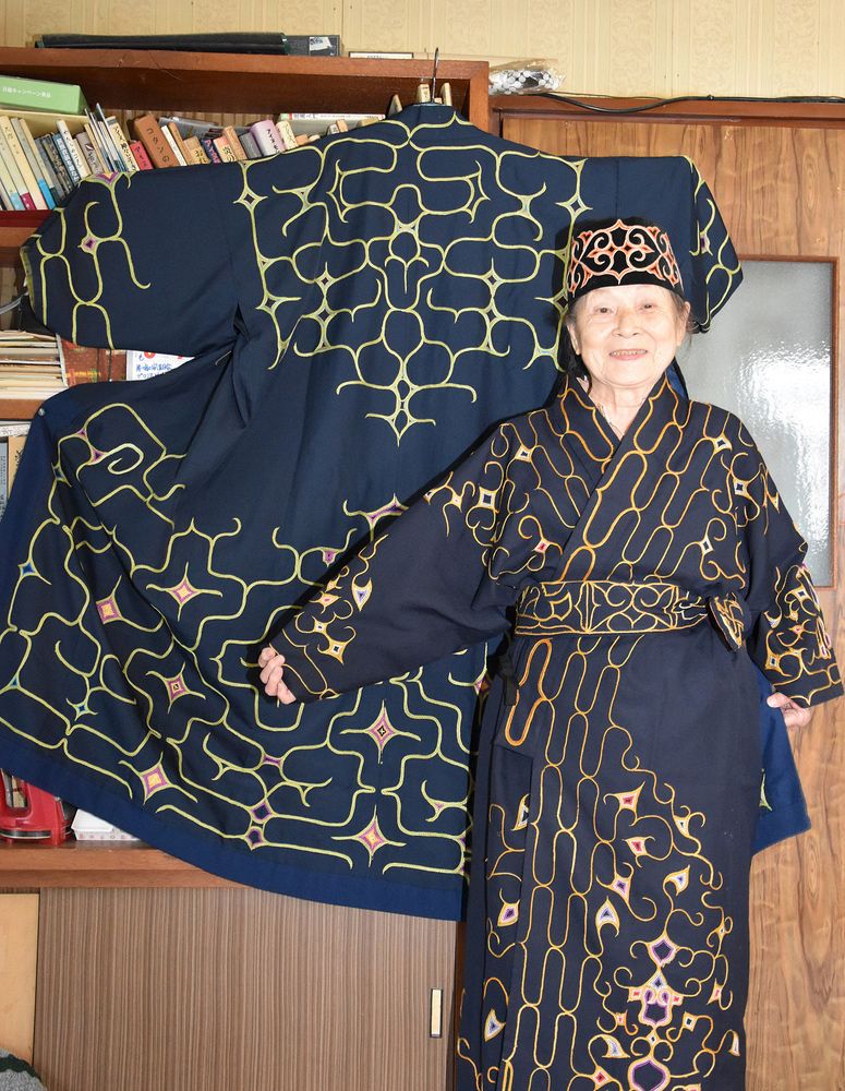 北海道民族衣装 セット - 生地/糸