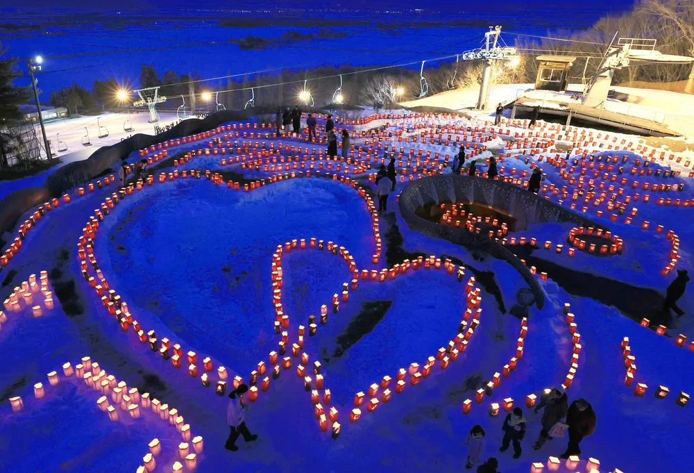 冬の夜、手作りランタン温かく 幕別でイベント：北海道新聞デジタル