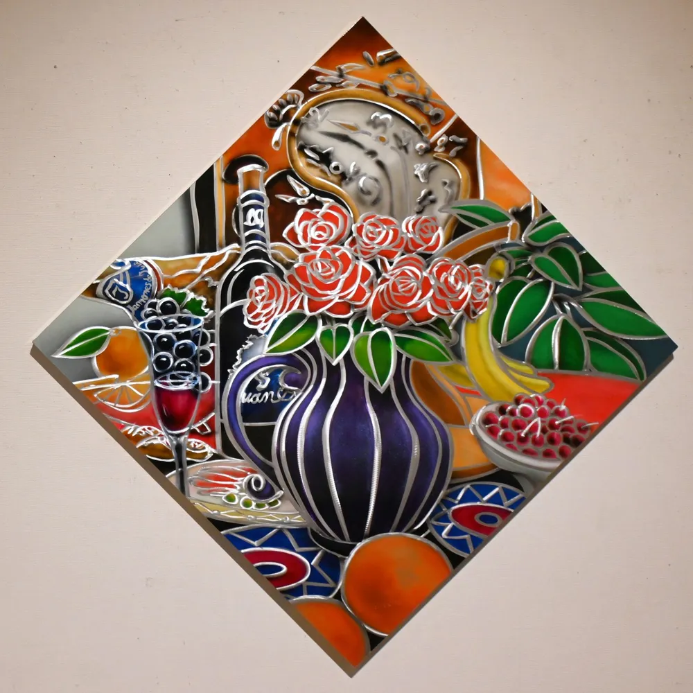 展覧会＞千代明展 アルミ板の絵画、奥行きと立体感：北海道新聞
