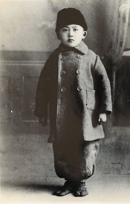 原爆投下から数カ月後に５歳の誕生日を迎えた大村さん（大村さん提供）
