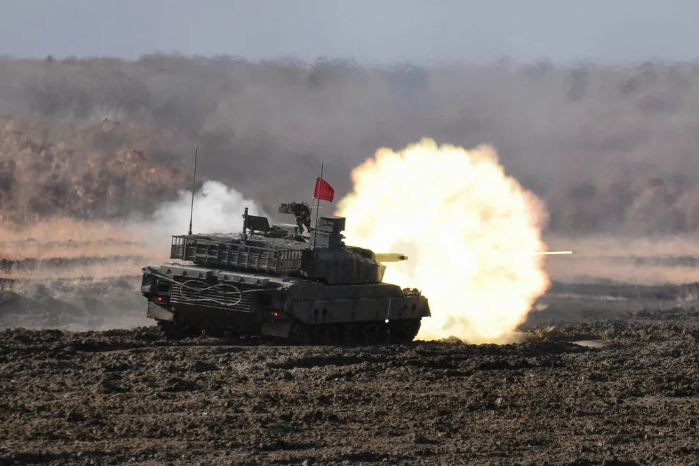 北海道内戦車部隊、射撃技術向上へ競技会 恵庭・陸自大演習場：北海道新聞デジタル