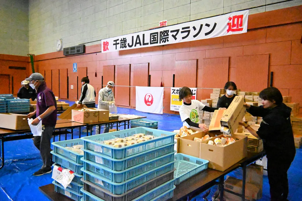 千歳JALマラソン1日号砲　7372人エントリー　運営やもてなし、準備に奔走