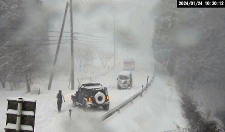 福井 雪 オファー 道 カメラ