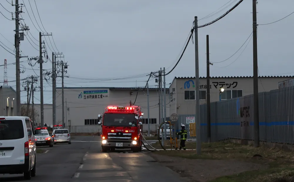 石狩のリサイクル会社敷地内で火災　産廃焼く　けが人なし