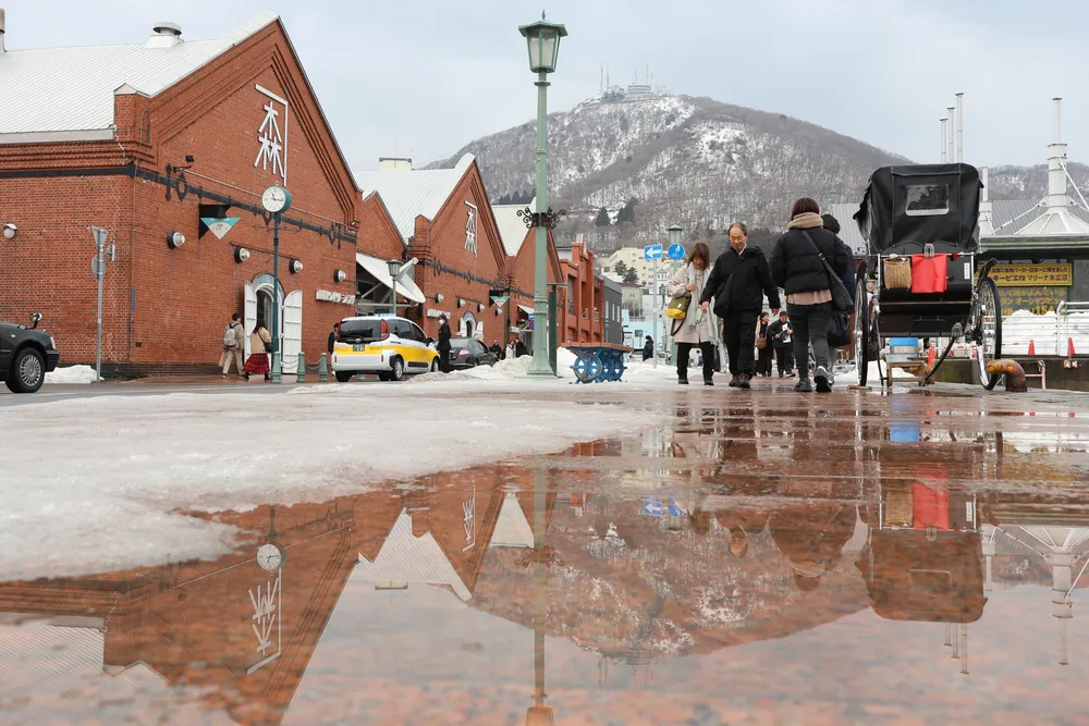 北海道内、気温上昇　奥尻9度、札幌は5.7度　4月上旬並み　落雪、雪崩に注意