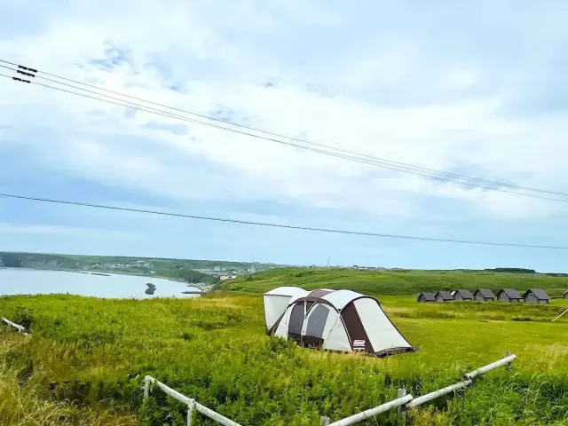 きりたっぷ岬キャンプ場のサイト風景